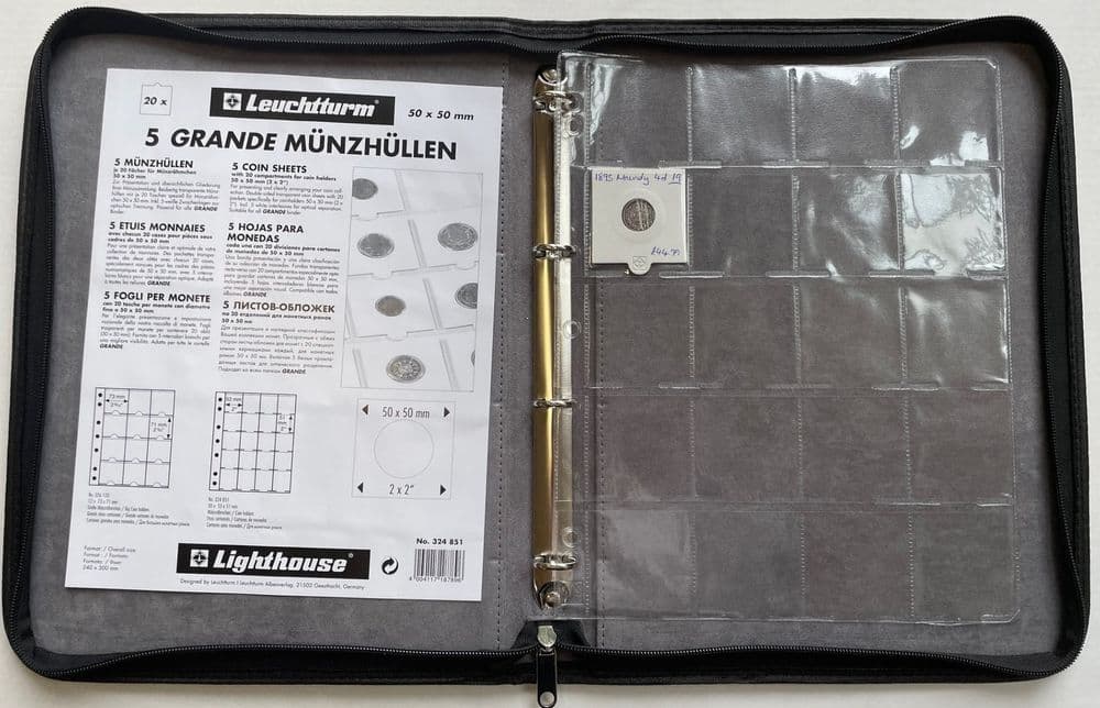 Kurt Lighthouse Grande album with M20K pages for coinholders