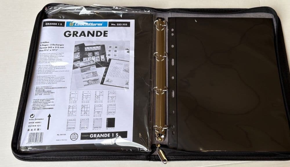 Kurt Lighthouse Grande Stamp album stockbook with 5 pages