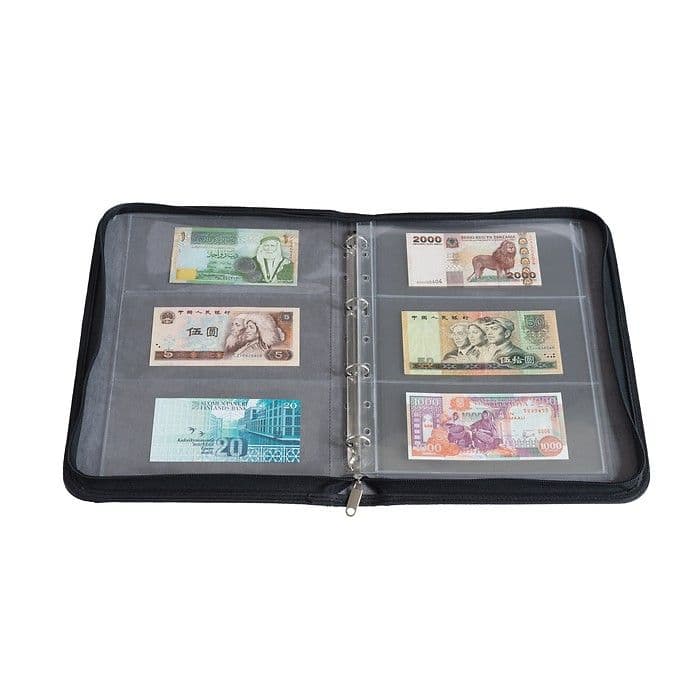 Kurt Lighthouse Grande zipped coin stamp banknote portfolio document ...