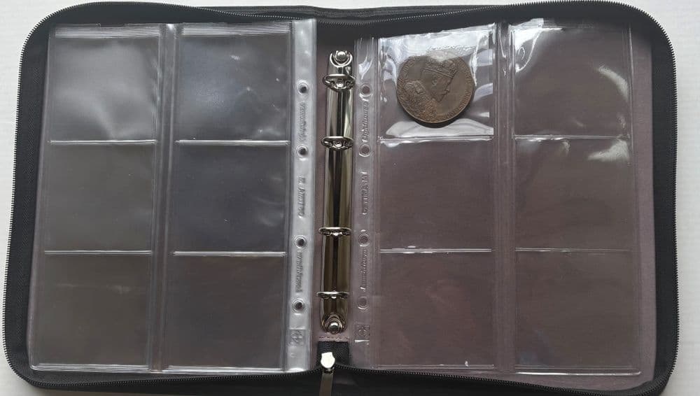 Kurt Lighthouse Optima coin album with 5 Optima pages