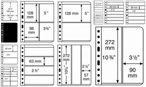 Lighthouse Vario Pages Black Clear all types for Banknotes Stamps Postcards