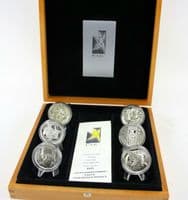 Royal Mint 2000 6 x Euro Medal Collection High Profile Official Cased COA