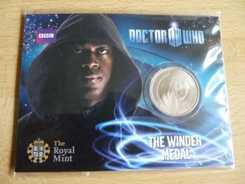 Royal Mint 2010 Dr Who The Winder B U medal  pack