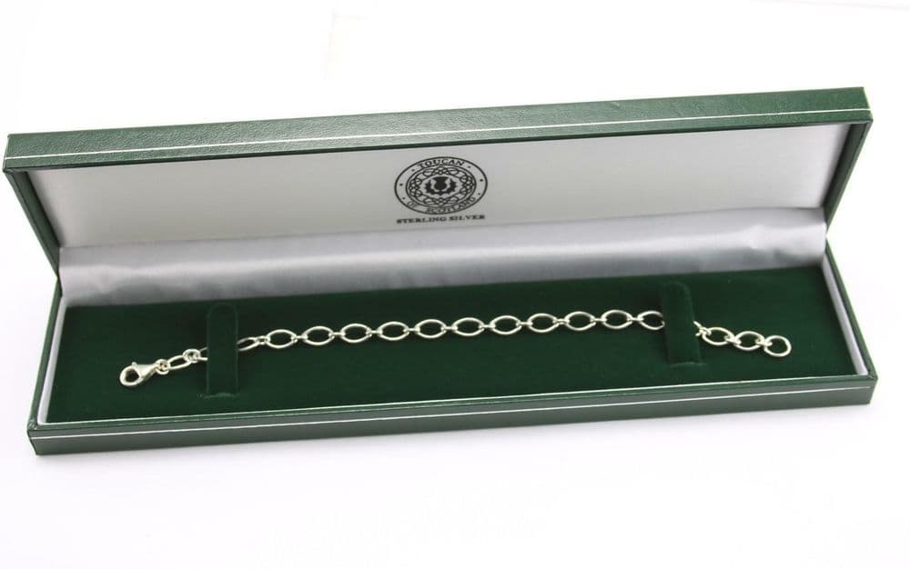 Toucan Of Scotland .925 Sterling Silver Celtic Charm Bracelet Gift Boxed