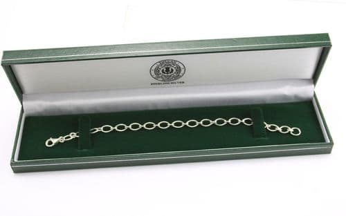 Toucan Of Scotland .925 Sterling Silver Celtic Charm Bracelet Gift Boxed