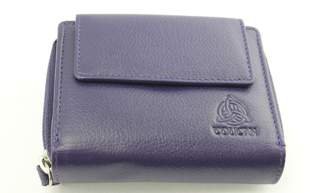Toucan of Scotland Genuine Leather Ladies Short Coin Credit Card Notes Purse