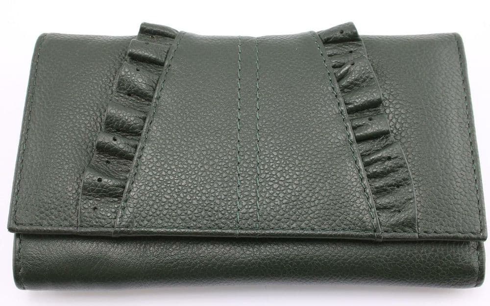 Toucan of Scotland Genuine Leather Womens Coin Credit Card Notes Purse Flap