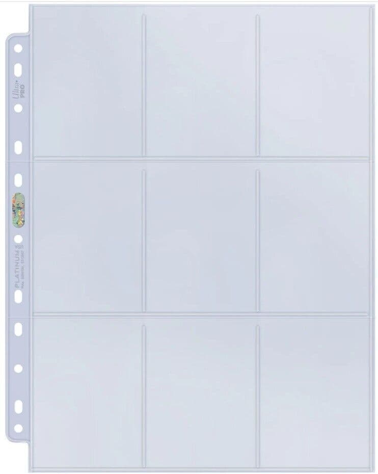 Ultra Pro Page Platine à 6 Poches avec Pochettes de 6,3 x 14,9 cm, 100 CT Ultra Pro Page Platine à 6 Poches avec Pochettes de 6,3 x 14,9 cm, 100 CT