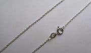 16 Inch 41 cm 1.27 mm Sterling Silver Trace Chain