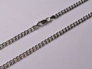 20" 51cm 3.5mm thick Sterling Silver curb Chain 12g