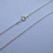 24"/61cm 1.65mm Sterling Silver Prince of Wales Chain
