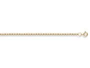 26" 66cm 2.1mm 9ct gold round link Belcher chain 7.6g