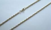 28 Inch 71cm 2.4mm Thick 9ct Gold Prince of Wales Chain 8.3g