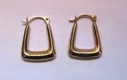 9ct gold creole earrings