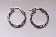 9ct White Gold Earrings