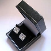 Black Leatherette Earring Gift Box