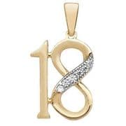 Gold Birthday pendants