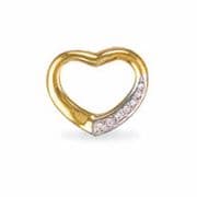 Gold Cubic Zirconia set pendants