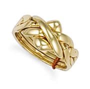 Gold Puzzle Rings