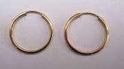 Gold Sleeper style Earrings