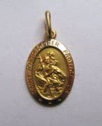 Gold St Christopher pendants
