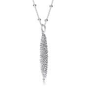 J-Jaz Corn Shape Grain Finish Necklace 17"