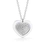 J-Jaz Heart Pendant with 18" Necklace