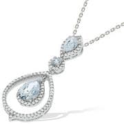 J-Jaz Micro Pave Fancy Cz Pendant with 18" Chain #2