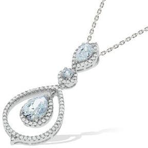 J-Jaz Micro Pave Fancy Cz Pendant with 18