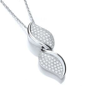 J-Jaz Micro Pave' Fancy Pendant Cz with 18
