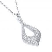 J-Jaz Micro Pave' Fancy Pendant with 18" Chain