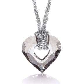 J-Jaz Swarovski Crystal Heart Fancy Chain 17