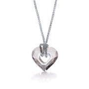 J-Jaz Swarovski Crystal Small Heart Fancy 17" Chain