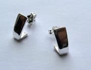 Plain Sterling silver stud earrings