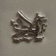 Single Sterling Silver Welsh Dragon Stud Earring