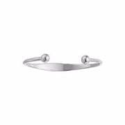 Sterling silver babies ID Torque Bangle 4.5g