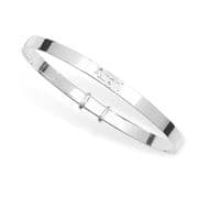 Sterling silver childrens plain Angel expanding bangle