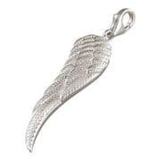 Sterling Silver Clip-on angel wing Charm