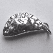 Sterling Silver Cornish Pasty Charm