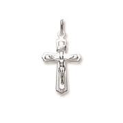 Sterling Silver Crucifix on flared cross pendant 1.2g
