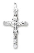 Sterling Silver Crucifix on twisted cross pendant 1.7g