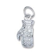 Sterling Silver Cubic Zirconia Boxing glove Pendant 3.8g