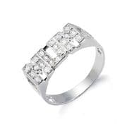 Sterling silver Cubic Zirconia ID MUM ring