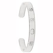 Sterling silver ladies feature hallmark flat torque Bangle 26g