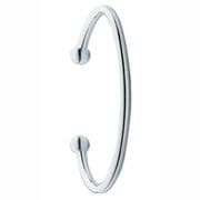 Sterling silver Ladies plain 4mm thick torque Bangle 21g