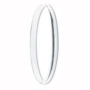 Sterling silver ladies plain 6mm thick D shape slave Bangle 16g