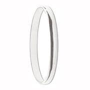 Sterling silver ladies plain 7mm thick D shape slave Bangle 21g