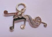 Sterling Silver Musical Notes Charm