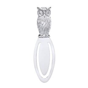Sterling Silver Owl Bookmark 9.5g