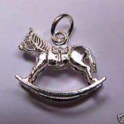 Sterling Silver Rocking Horse Charm